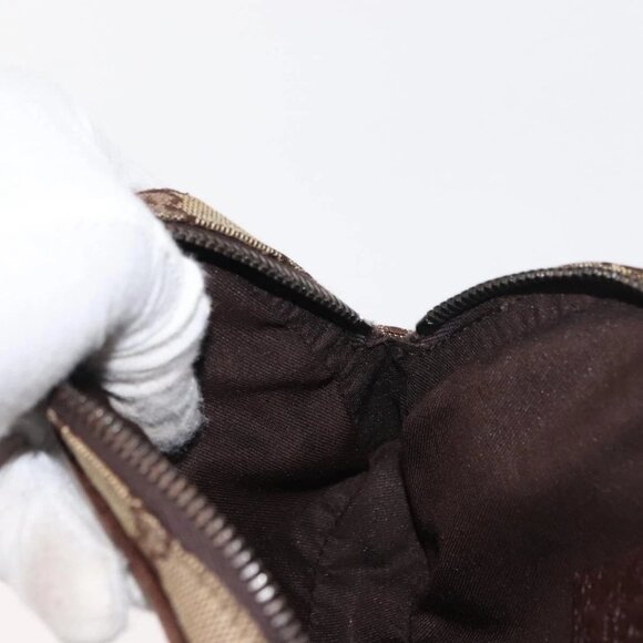 GUCCI GG Canvas Shoulder Bag Beige Silver 120975 Auth 146735 - Picture 14 of 16